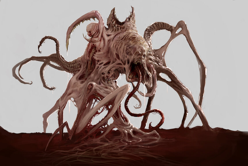 Creature Exploration concept art for The Thing 3 Video Game