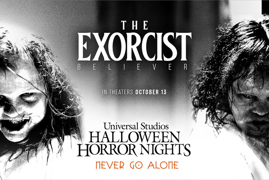 Artwork for The Exorcist at Universal's Halloween Horror Nights: Never Go Alone