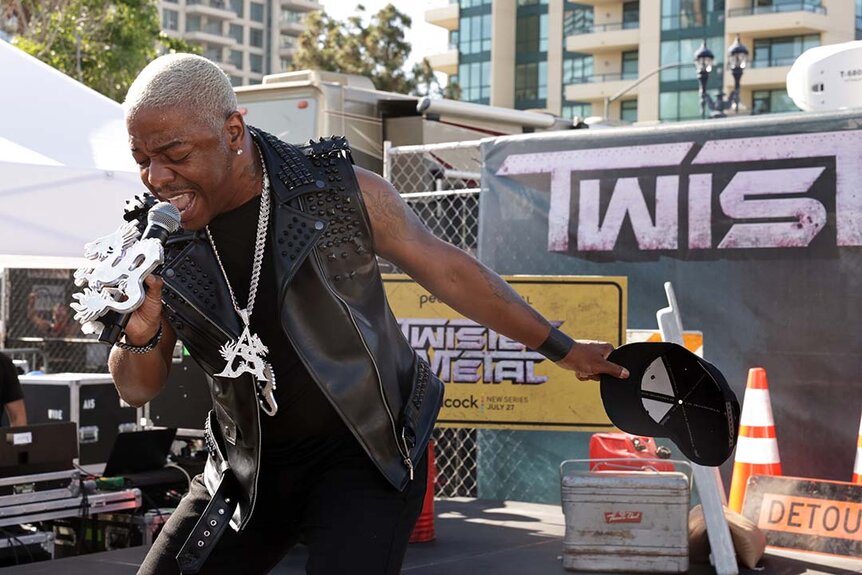 Sisqó performs at Peacock's Twisted Metal activation at SDCC 2023