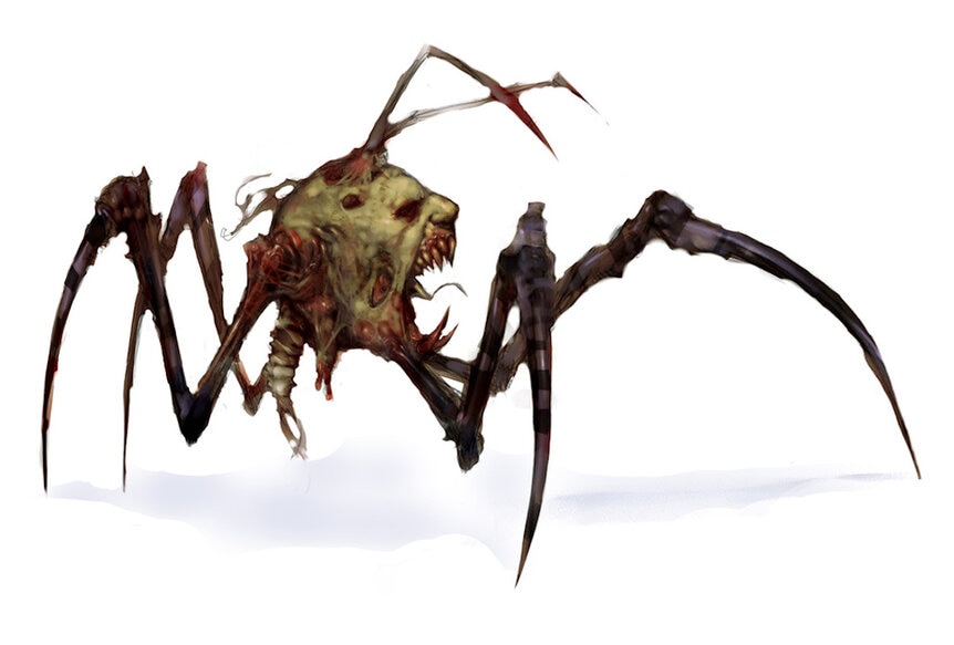 Concept art for a Scuttler Rogue character in The Thing 2 video game