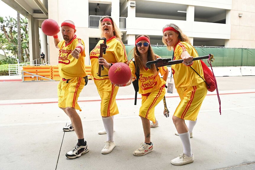 Dodgeball cosplayers at San Diego Comic-Con 2023 Day 4