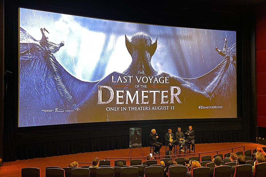 The Last Voyage of the Demeter (2023) screening and Q&A in a theater