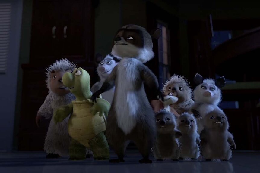 A still image from Over the Hedge (2006)