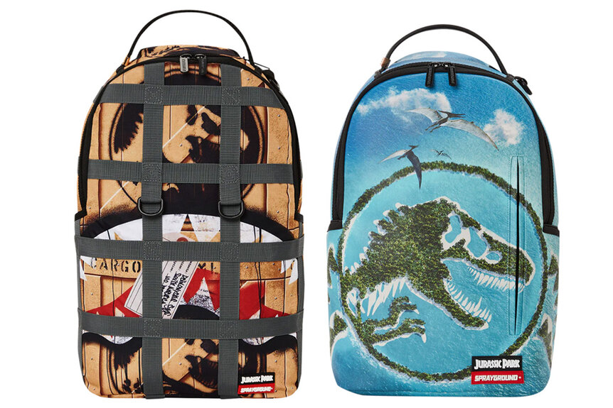 Jurassic Park x Sprayground backpacks