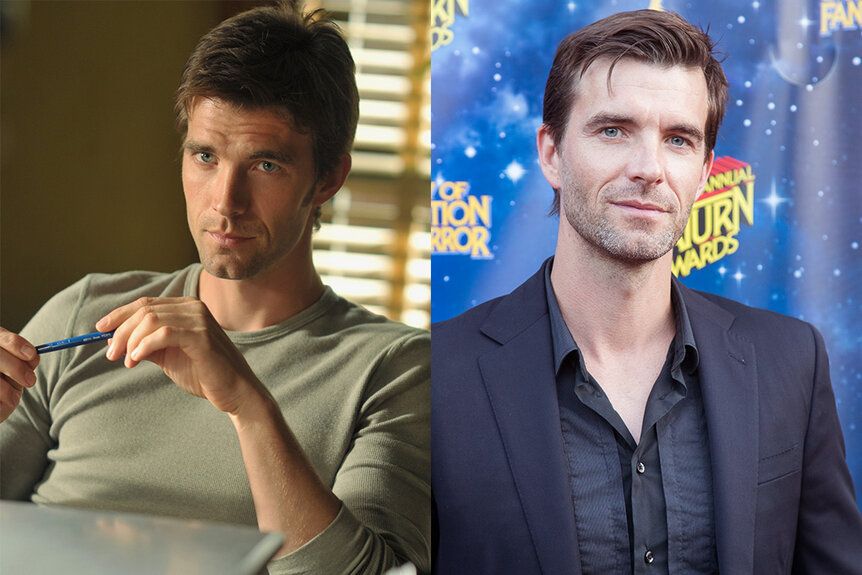 A split featuring Lucas Bryant as Nathan Wournos  in Haven Season 1 and Lucas Bryant in 2016.