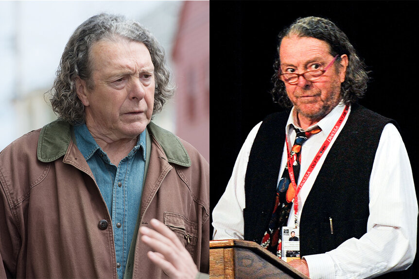 A split featuring Richard Donat as Vince Teagues in Haven Season 4 and Richard Donat in 2013.