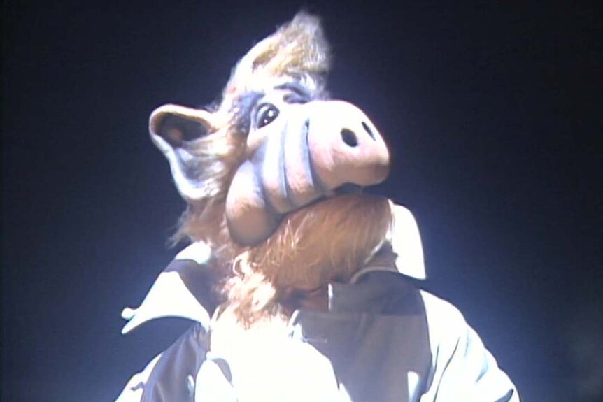Alf is bathed in light in ALF.