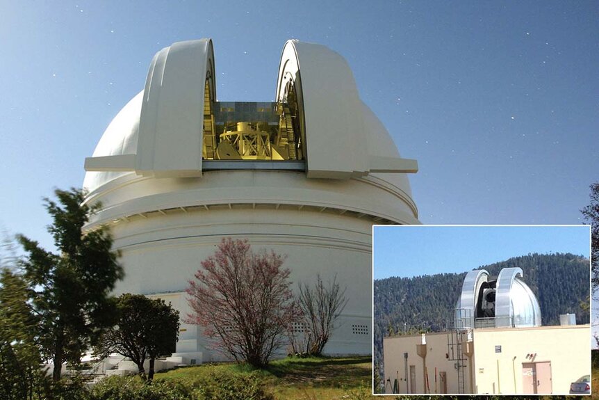 The Hale Telescope at Caltech’s Palomar Observatory in San Diego County.