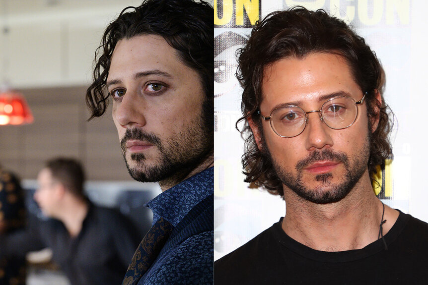 A split featuring Hale Appleman as Eliot Waugh and Hale Appleman in 2019.