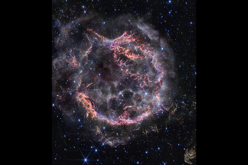 Supernova remnant Cassiopeia A (Cas A).