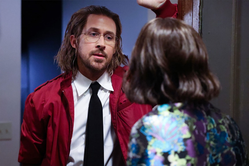 Ryan Gosling in a sketch during Saturday Night Live Episode 1861 on April 13th, 2024.