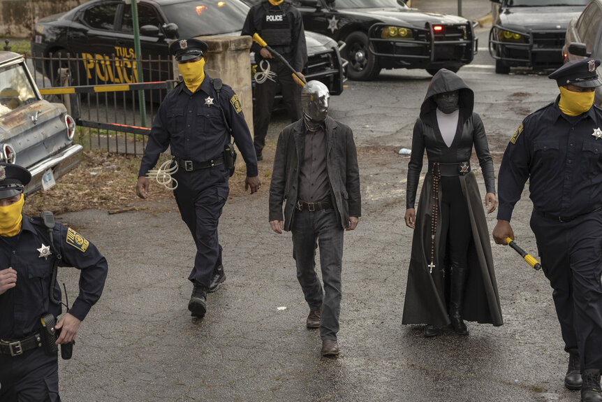 Tim Blake Nelson and Regina King in HBO's Watchmen