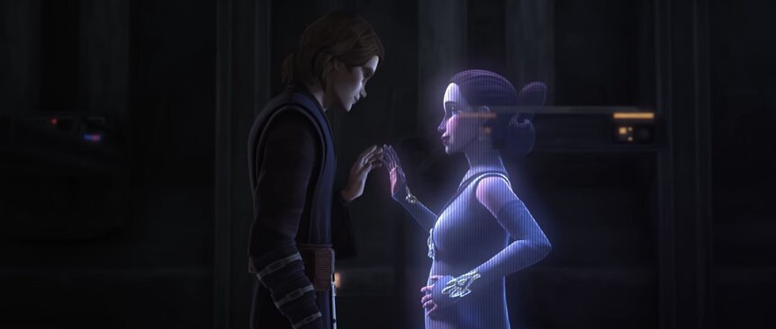 Anakin and Padme in Star Wars The Clone Wars