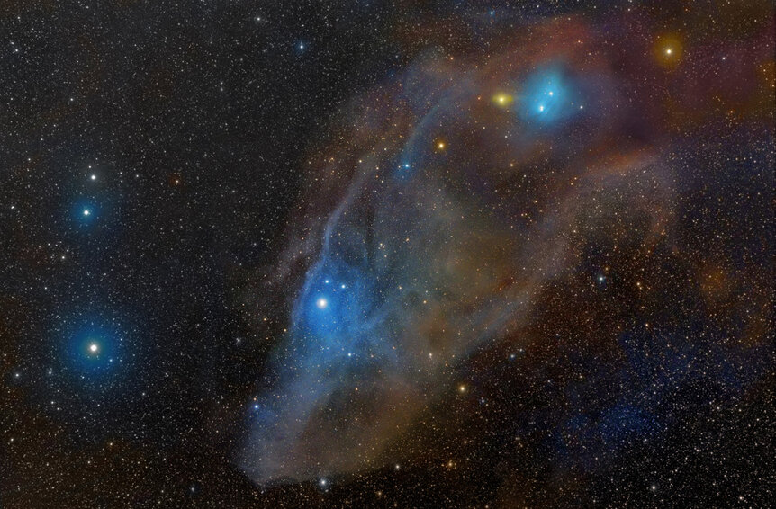IC 4592, the Blue Horsehead Nebula: A beautiful and definitely equine reflection nebula in Scorpius. Credit: Rogelio Bernal Andreo