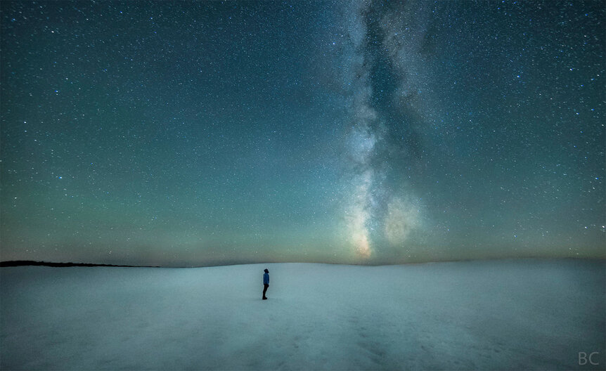 The Universe is big. We are not. Credit: Ben Canales