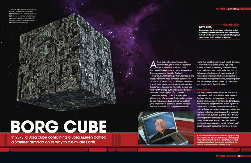 The Borg and the Delta Quadrant Exclusive Borg Cube Spread Part 1