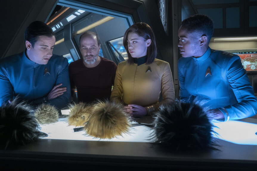 crew with tribbles