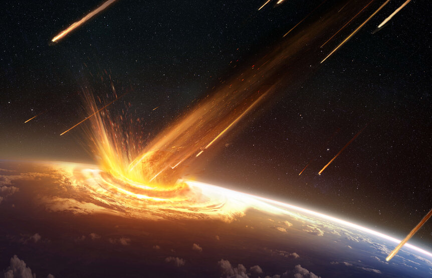 Астероиды, врезавшиеся в раннюю Землю, вызвали кипение океанов и, возможно, положили начало жизни
