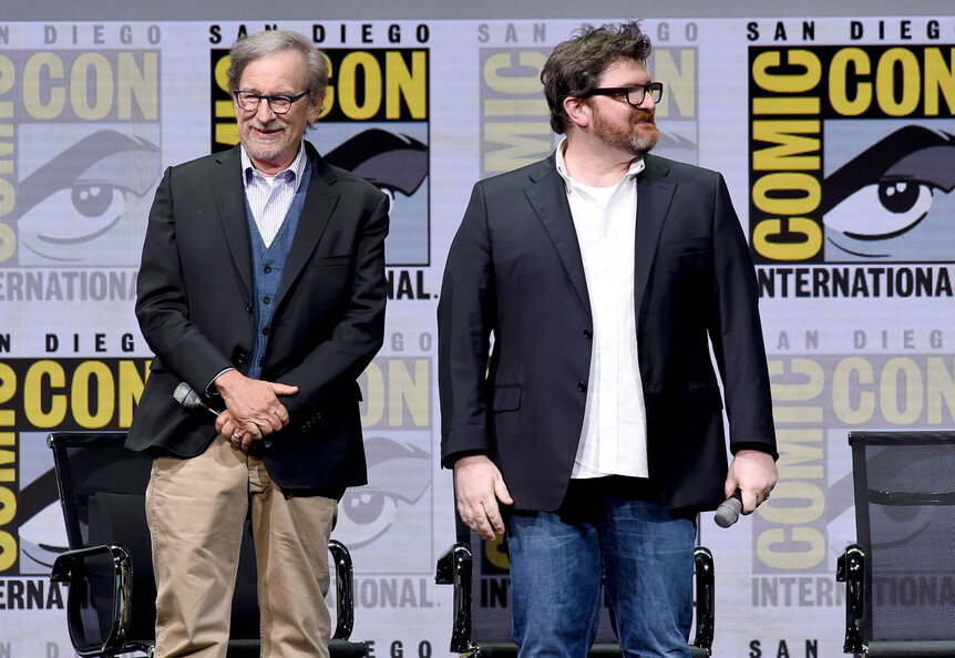 Steven Spielberg and Ernest Cline