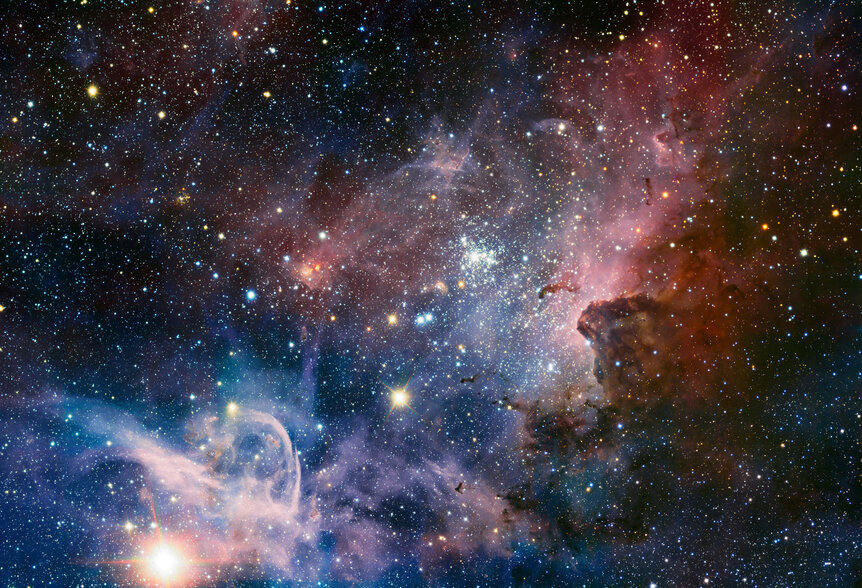 Part of the enormous Carina Nebula, imaged by the HAWK-I camera on the Very Large Telescope. Credit: ESO/T. Preibisch
