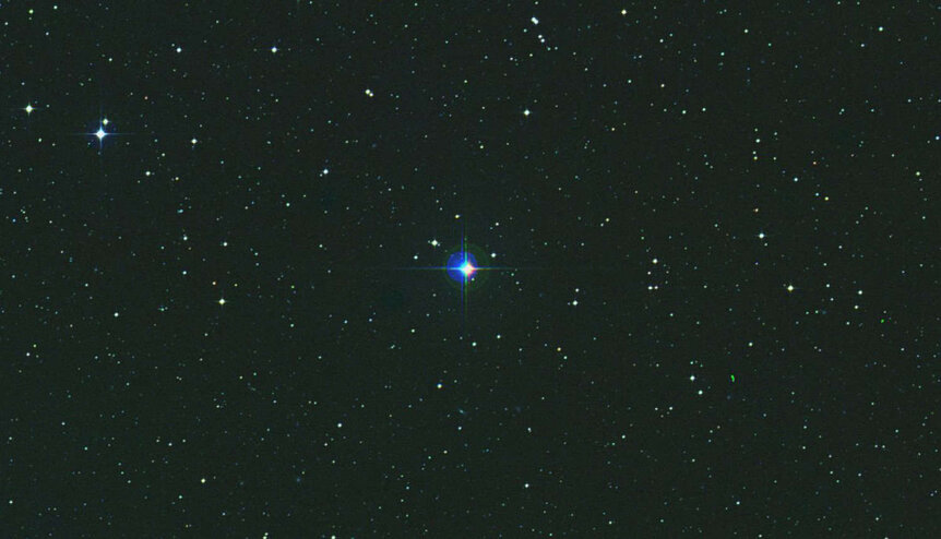 HD 140283, Methuselah’s Star, seen in a sky survey. Credit: NASA/GSFC/SkyView/DSS2