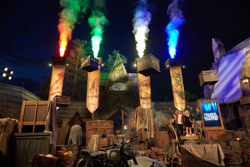 Hagrid’s Magical Creatures Motorbike Adventure Universal Orlando opening celebration