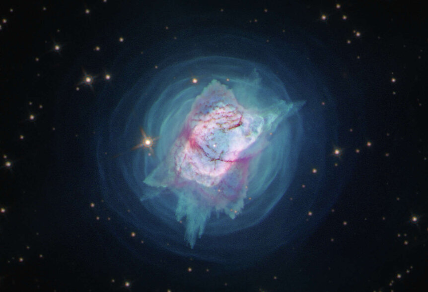 NGC 7027, a planetary nebula about 3,000 light years from Earth. Credit: NASA, ESA, and J. Kastner (RIT)