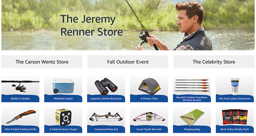 Jeremy Renner Amazon Storefront