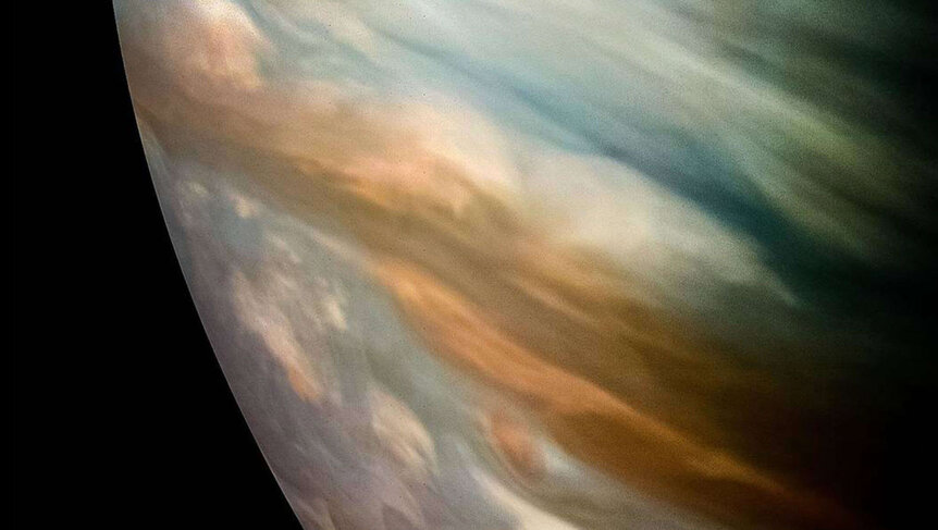 NASA image of Jupiter's clouds