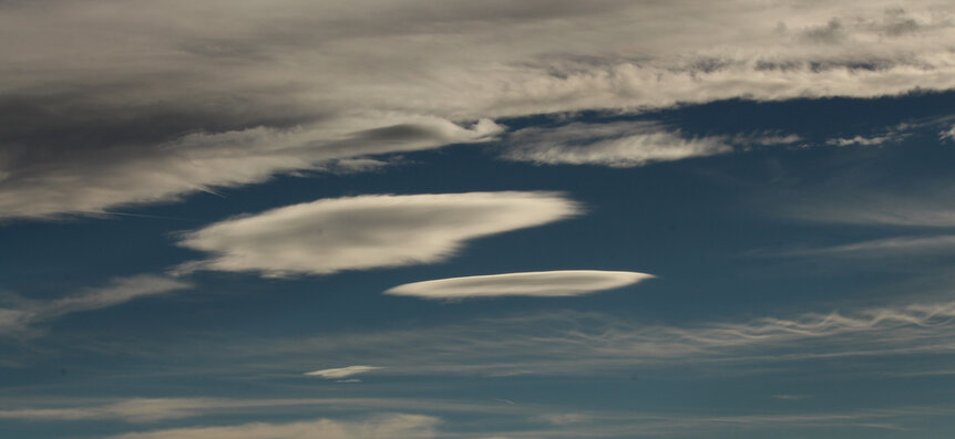 Lenticular clouds over Boulder. Credit: Phil Plait