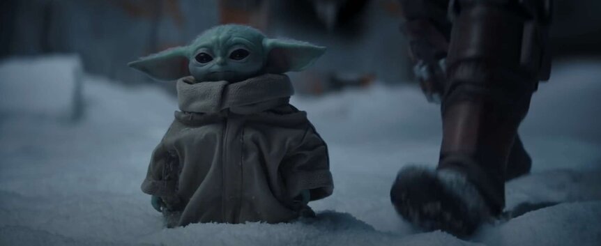 The Mandalorian - S2 Yoda Baby in snow