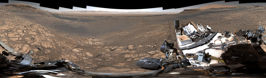 Mars Curiosity panorama released by NASA from March 2020