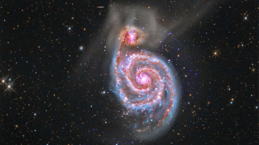 young galaxy merger