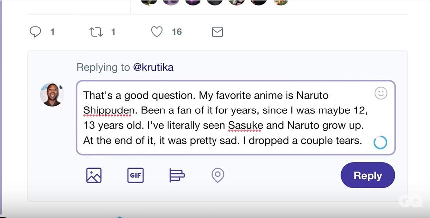 Michael B Jordan Naruto tweet