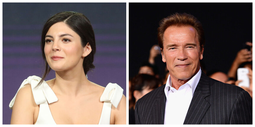 Monica Barbaro & Arnold Schwarzenegger