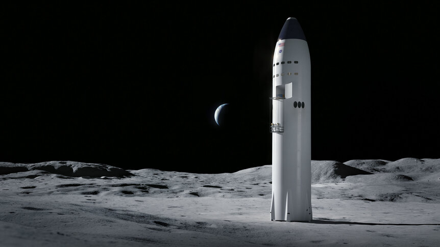 NASA SpaceX lunar lander design