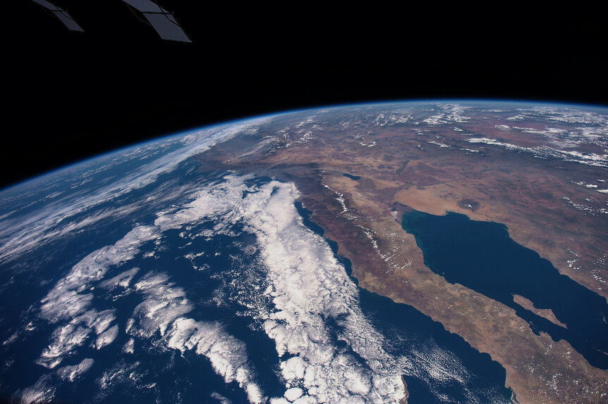 Baja California and the Sea of Cortez are easily recognizable from the International Space Station. Credit: NASA/Seàn Doran