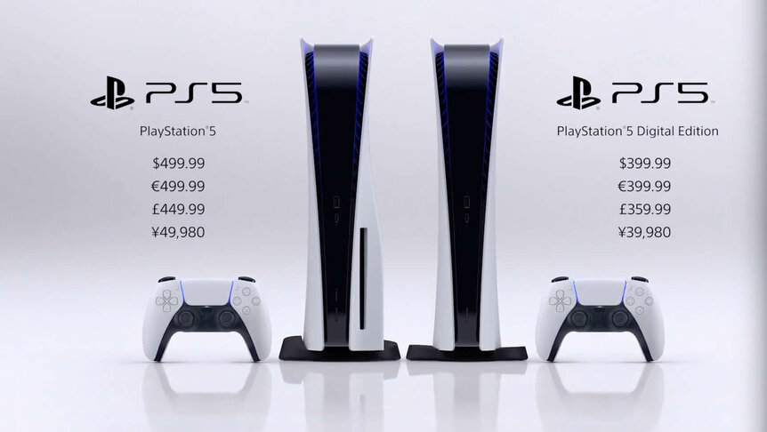PlayStation 5 pricing graphic