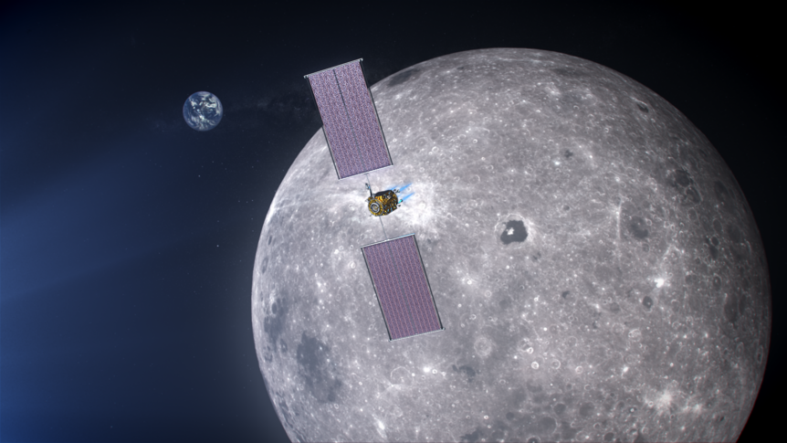 NASA image of Phase 1 of the Lunar Orbital Platform-Gateway