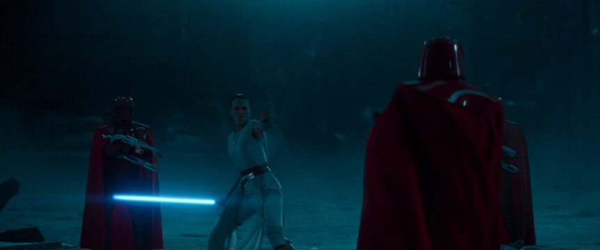 Rey vs Royal Guards Rise of Skywalker