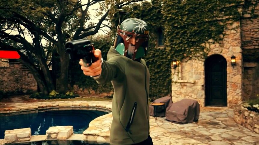 Robert Rodriguez Boba Fett backyard