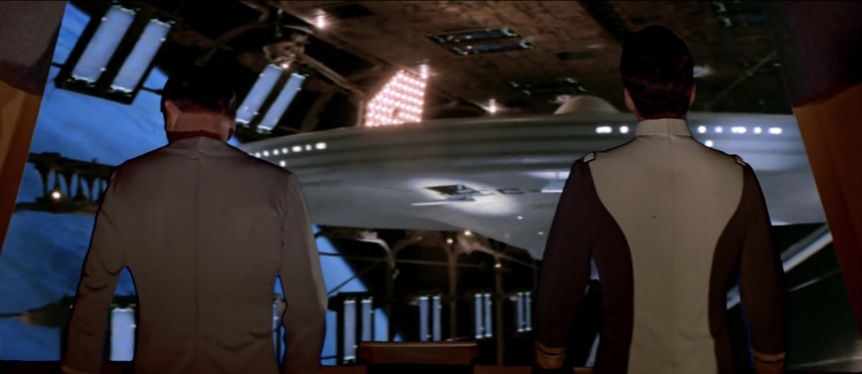James Doohan and William Shatner in Star Trek: TMP