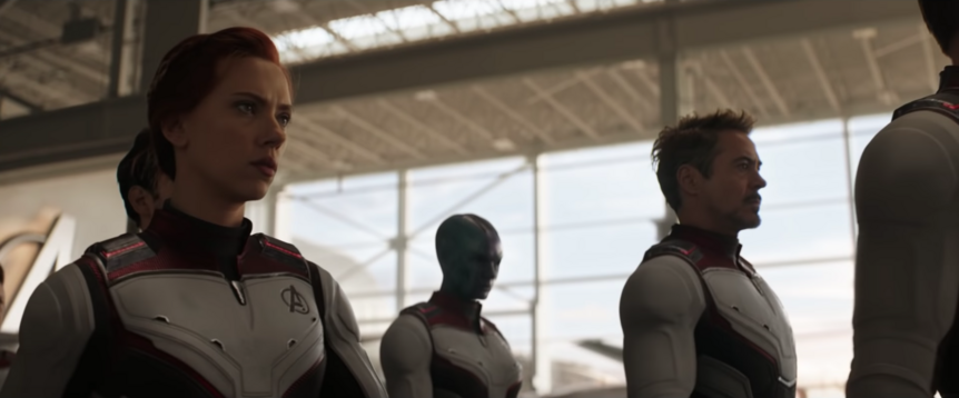 Avengers: Endgame trailer, Natasha Romanoff and Tony Stark