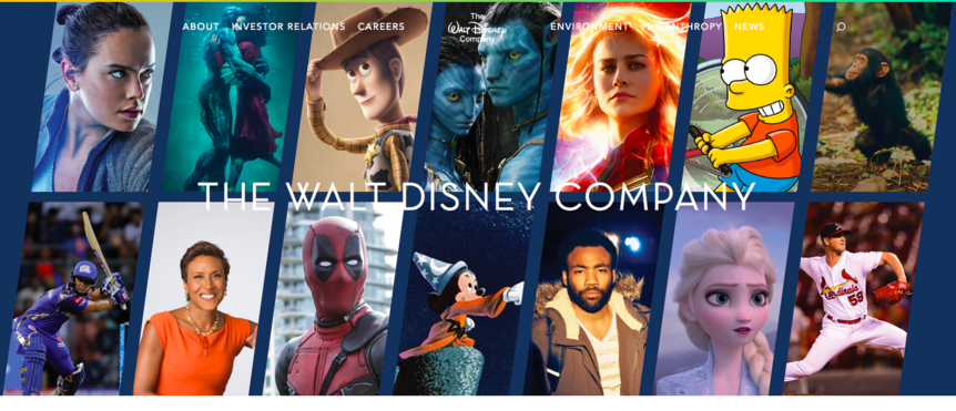 Disney corporate website