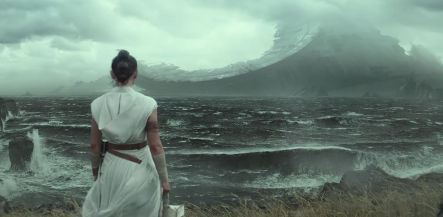 Star Wars: The Rise of Skywalker (Rey looking at wreckage)