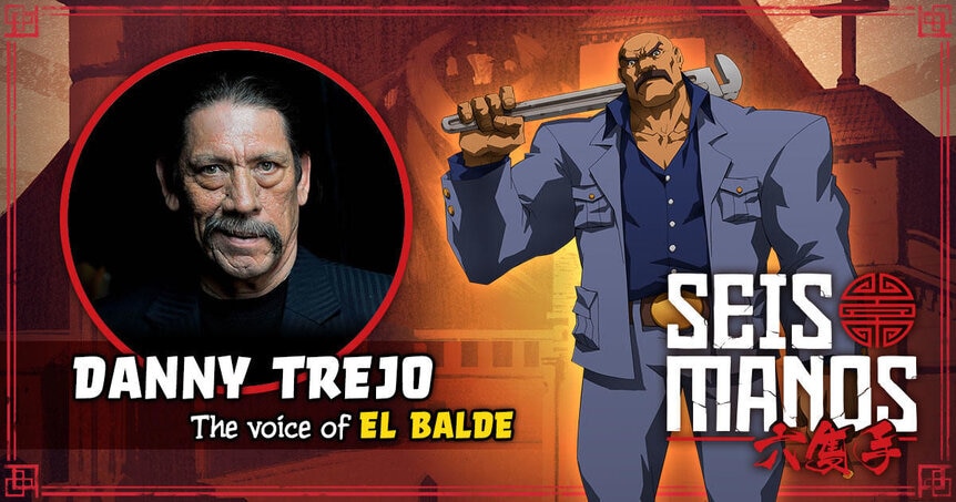 Danny Trejo as El Balde in Seis Manos at Netflix