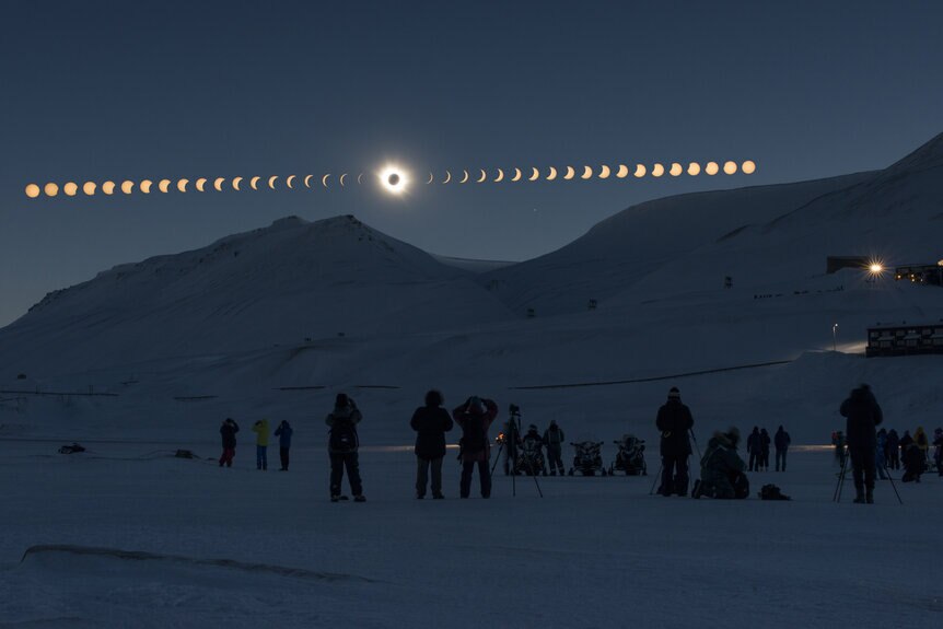 eclipse sequence over Norway