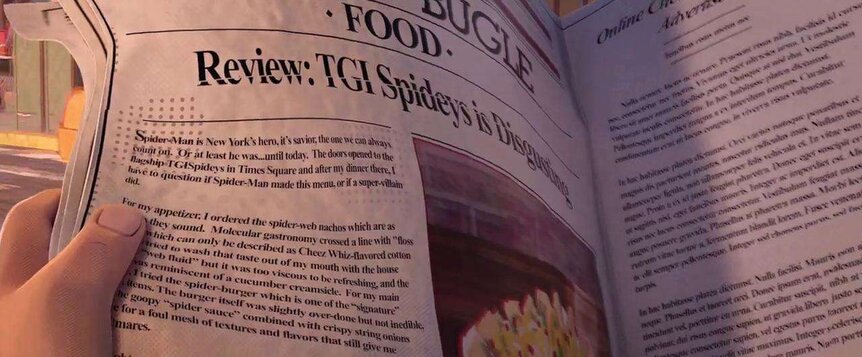 Spider-Man Spider-Verse restaurant review