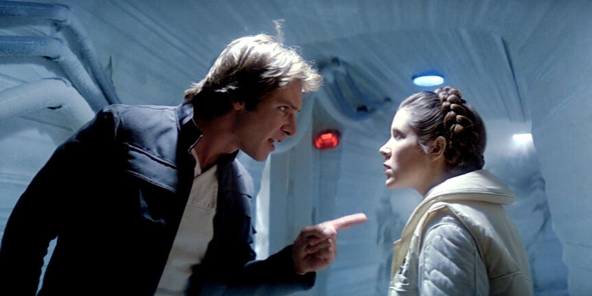 Star Wars The Empire Strikes Back Han and Leia