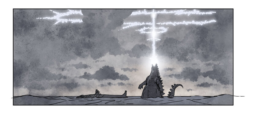 Storyboard for Godzilla